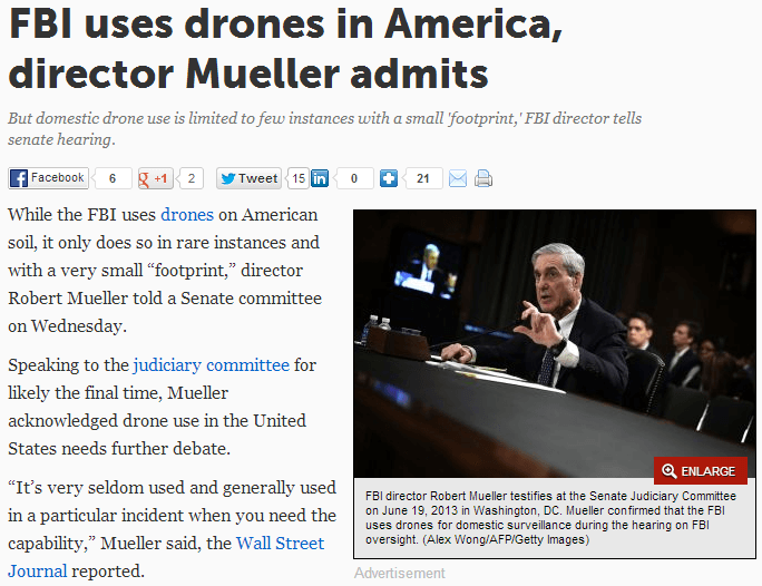 FBI uses drone